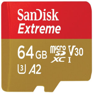 کارت حافظه microSDXC سن دیسک مدل Extreme کلاس A2 استاندارد UHS-I U3 سرعت 170MBs ظرفیت 64 گیگابایت