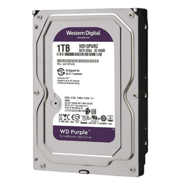 هارد دیسک اینترنال وسترن دیجیتال مدل WD10PURZ ظرفیت 1 ترابایت
